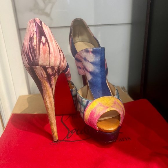 CHRISTIAN LOUBOUTIN, Pitou 150 Bazin, Size 37 - Picture 8 of 9